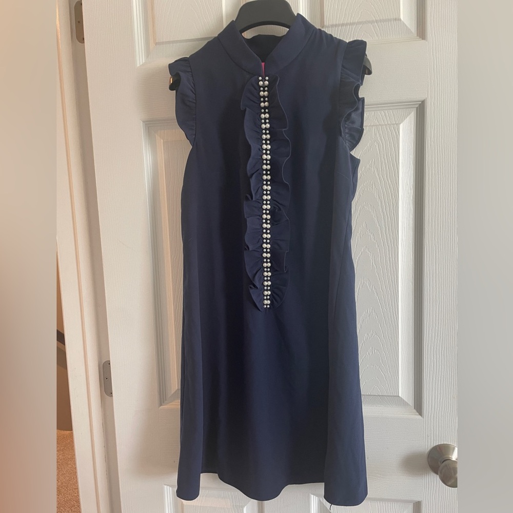 Lilly Pulitzer Adalee Shift Dress True Navy Size 0 NEW WITH TAGS